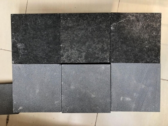 G775 black granite flamed pavers